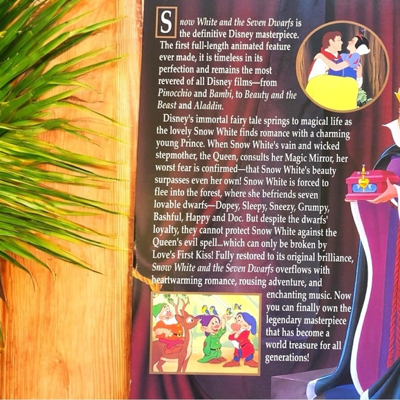 Disney’s Snow White and the Seven Dwarfs - Masterpiece Collection - LaserDisc - Picture 3 of 9